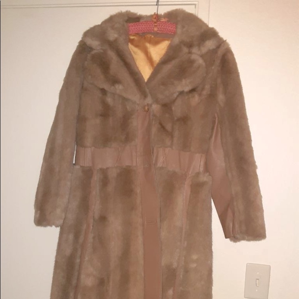 Faux fur coat
